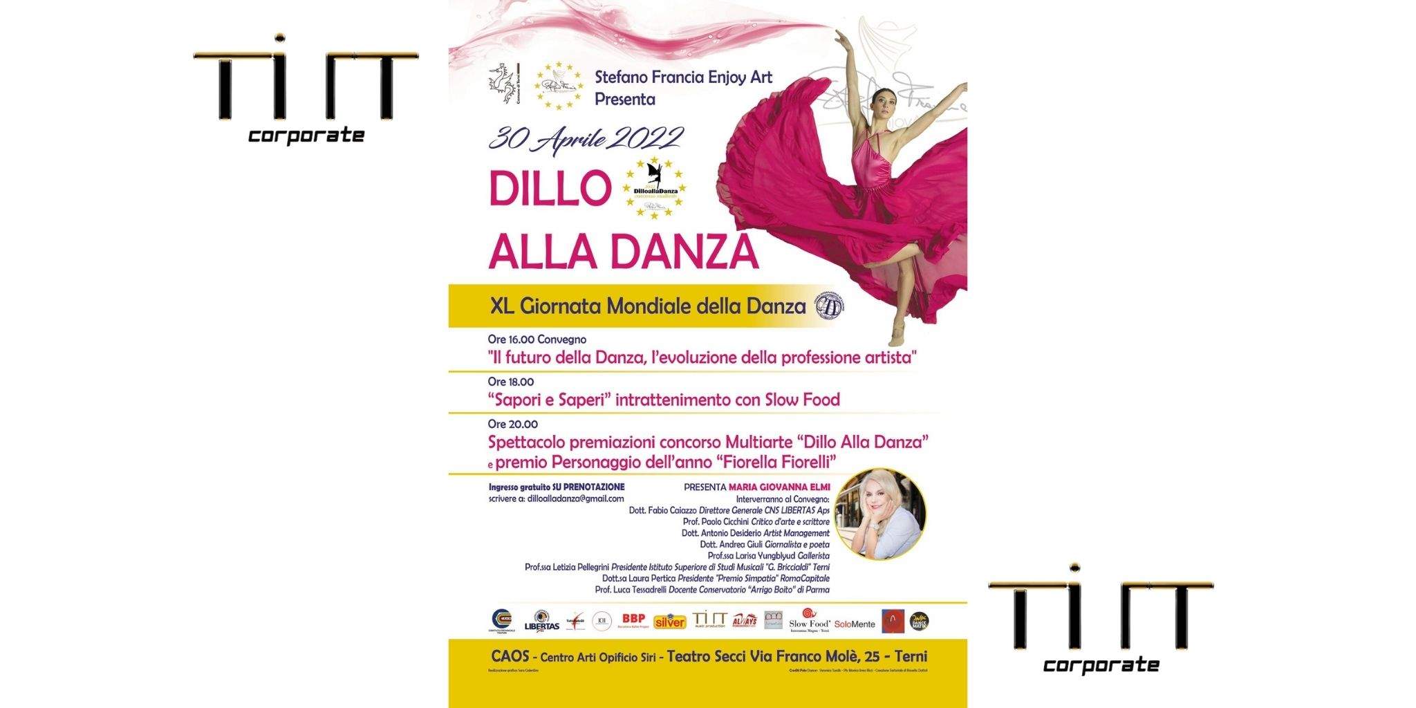 TILT Corporate e TILT Music Production sono partner del concorso multiartistico DILLO ALLA DANZA!!