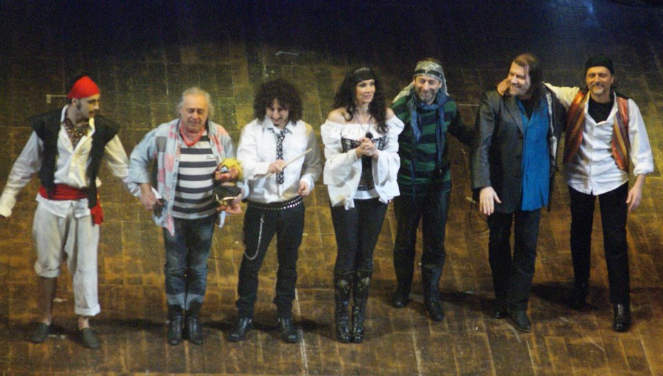 at Goldoni Theatre Livorno (LI)  2012  
The Pirates
Lorenzo, Pino, Leandro, Luisa, Paul, Chico