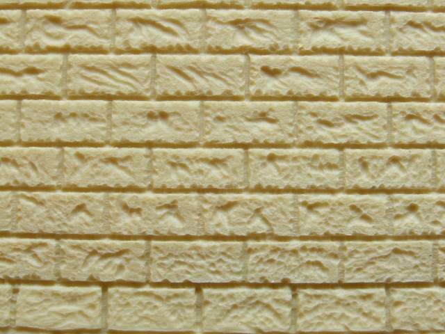 Muro in pietra gialla per modellismo scala 1/35 cm.22X13 -Krea