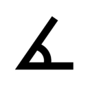 simbolo di angolo per simboleggiare la lamina e tuning dello sci