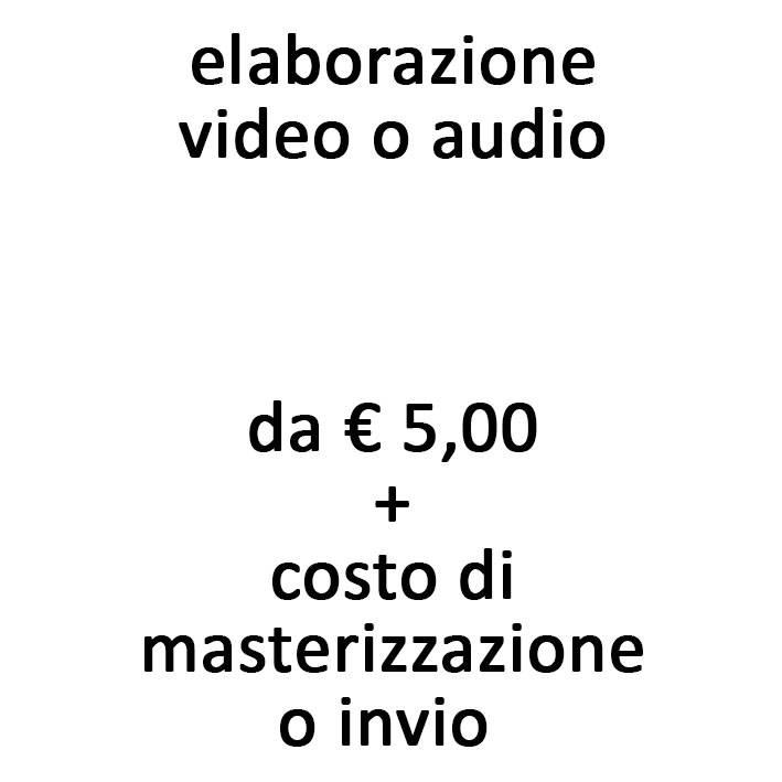 elaborazione video o audio