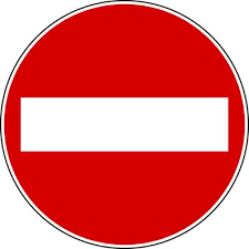 Segnale stradale fig.47 'senso vietato' ø cm 60