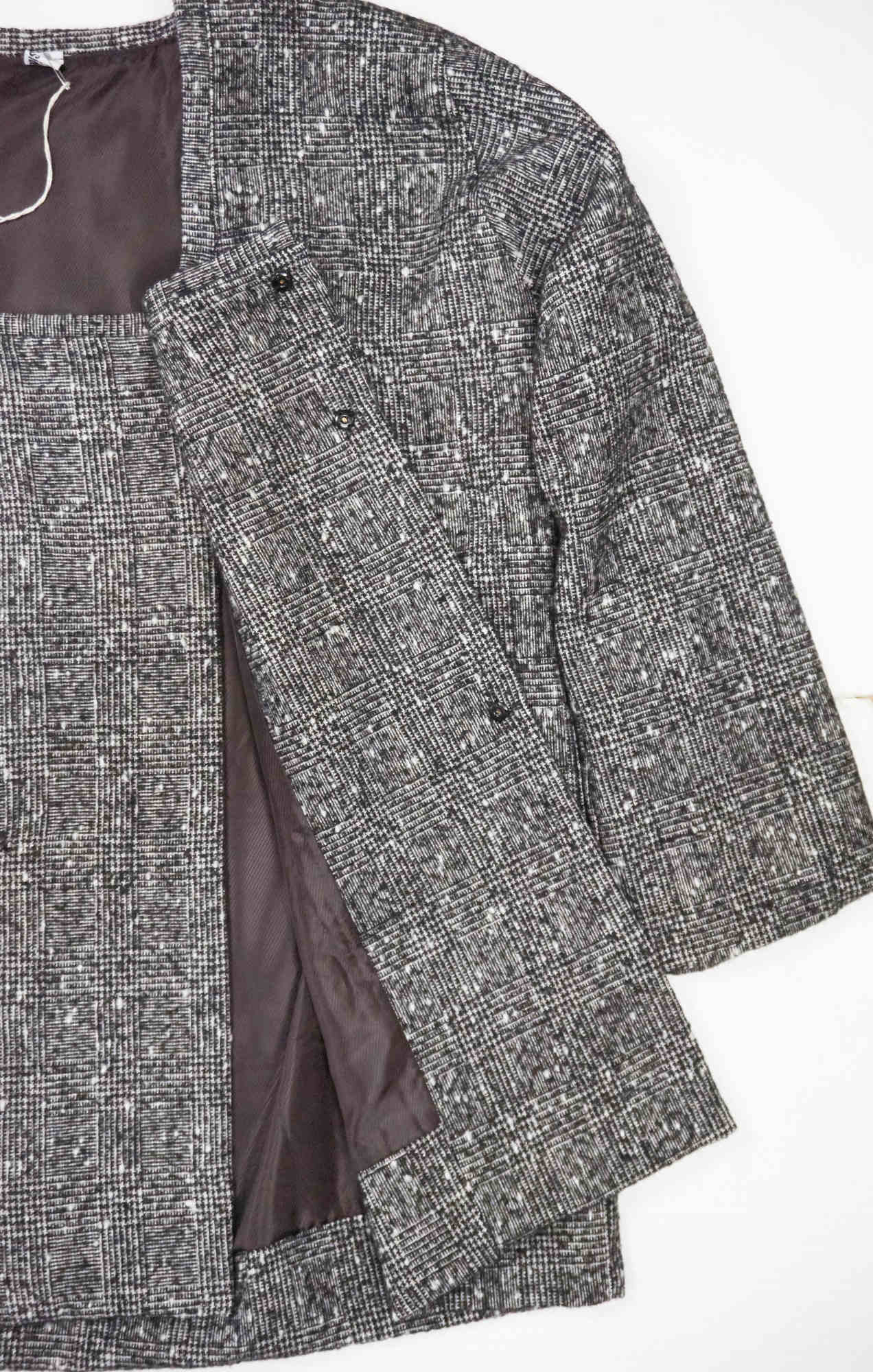 giacca in lana ABside, morbida, foderata e con tasca anteriore