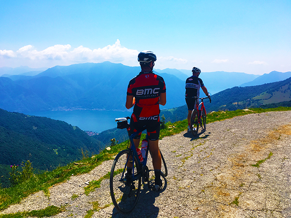 view over Lake Como cycling holidays