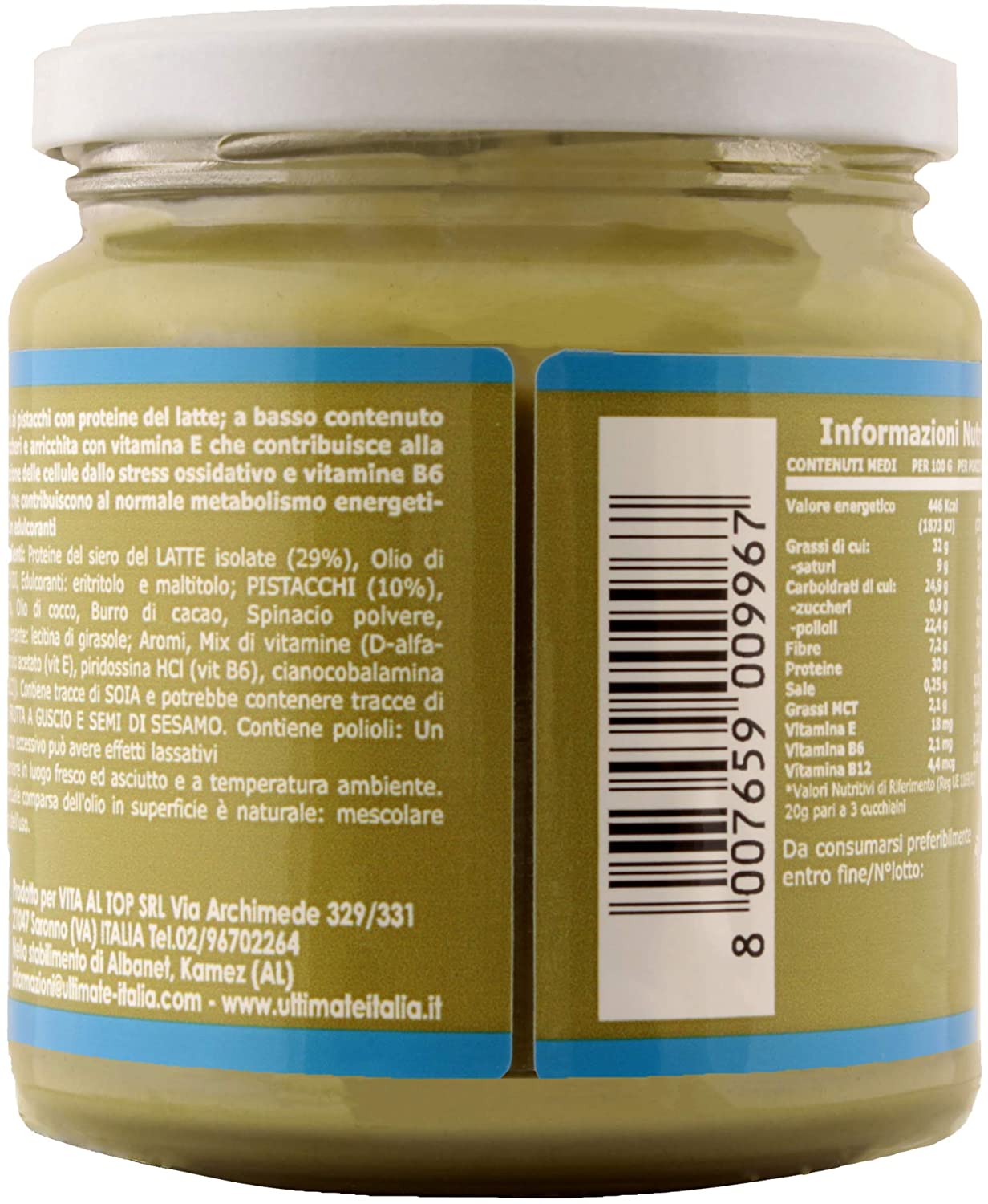 Rif_836 Protein Cream Pistacchio - Crema Proteica Spalmabile Col 30%
