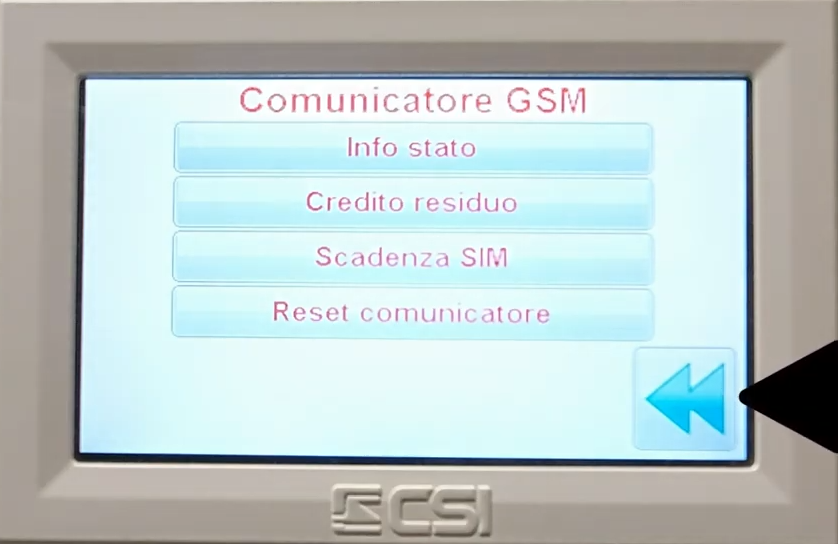 Come verificare il corretto funzionamento del GSM antifurto Infinite CSIpng