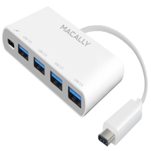 HUB MACALLY USB-C A 4P USBA+USBC