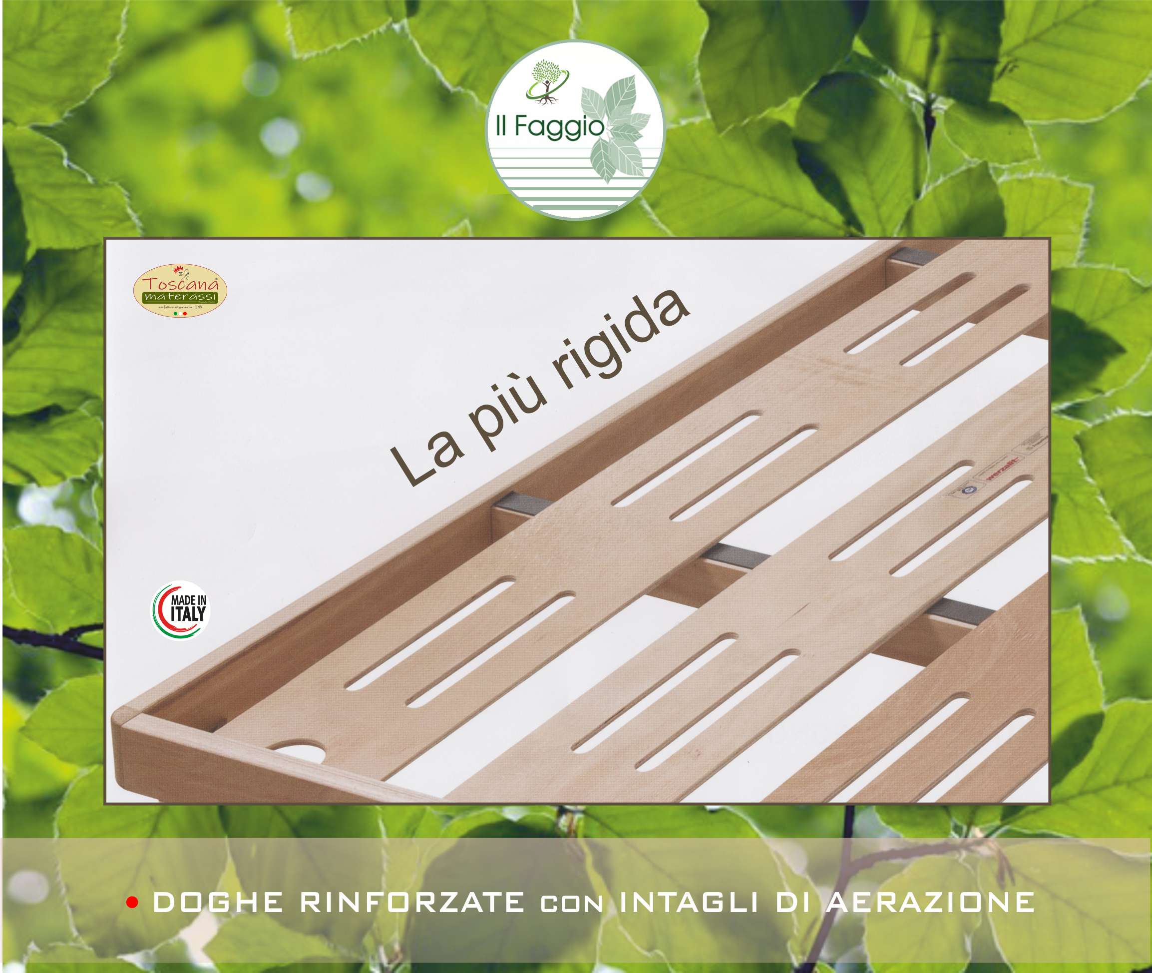 Base letto SUPER in faggio naturale eco friendly