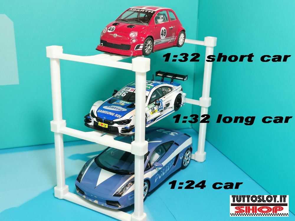 Espositore x slot car multipiano - Multi-tier slot car display stand