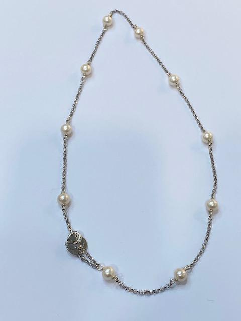 Girocollo in argento 925 e perle coltivate naturali