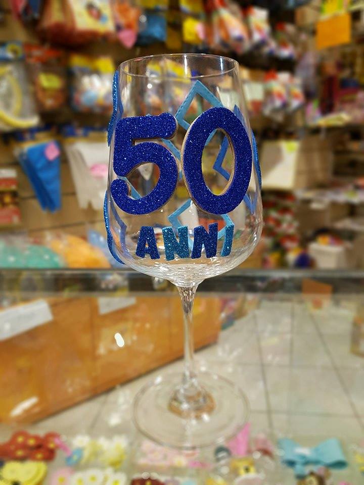 bicchiere personalizzato 50 anni