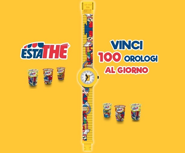 Vinci 100 Orologi HIP HOP Estathè Ogni Giorno “ESTATHE’ HIP HOP 2021”