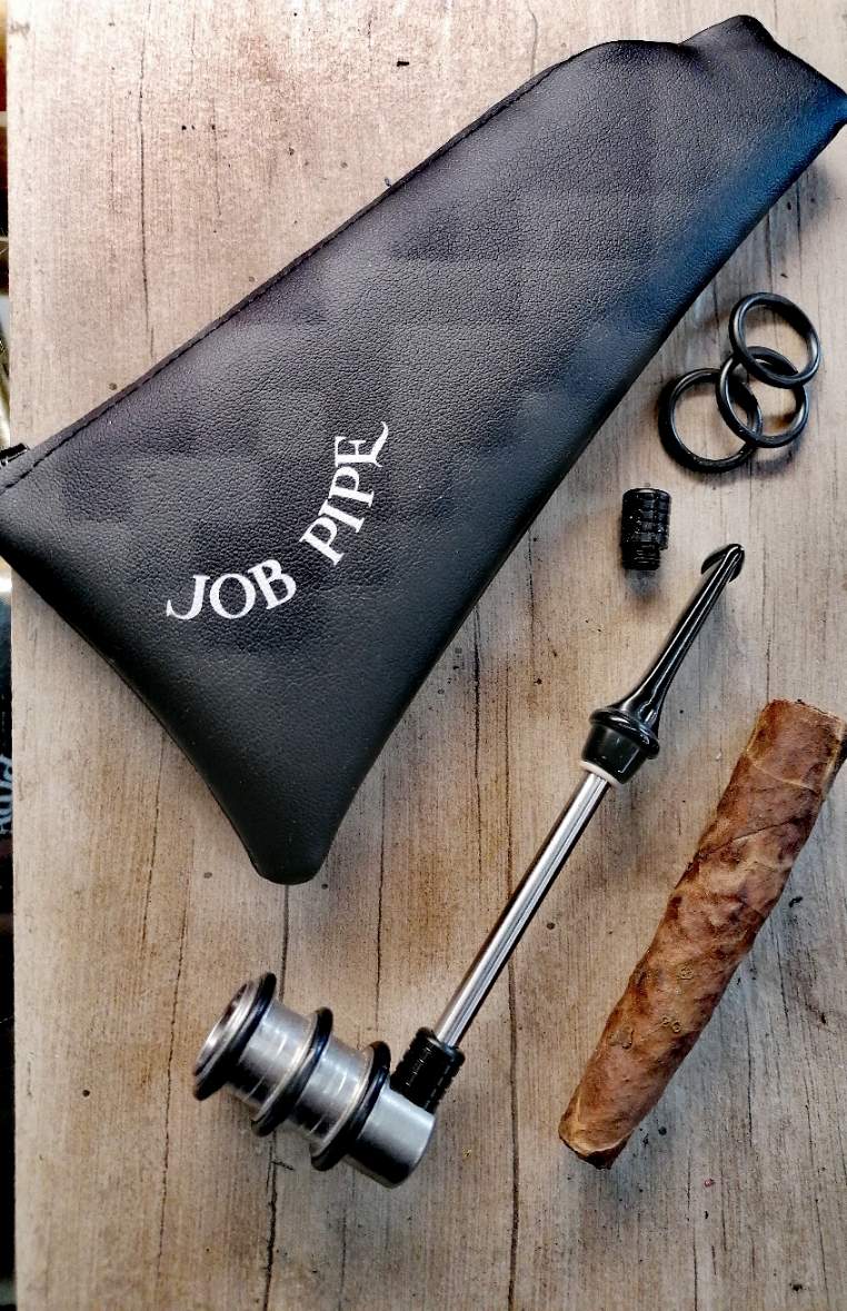 Job Pipe Toscosteel 2.0 " Black "- Modello per Toscano e 1 gr di Tabacco