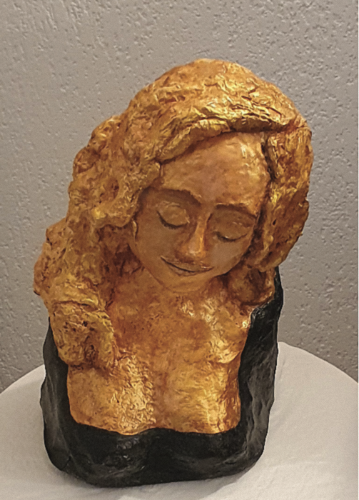 "La Dolce Vita - Anita Ekberg" - scultura in cartapesta - 2020 - cm 37x23