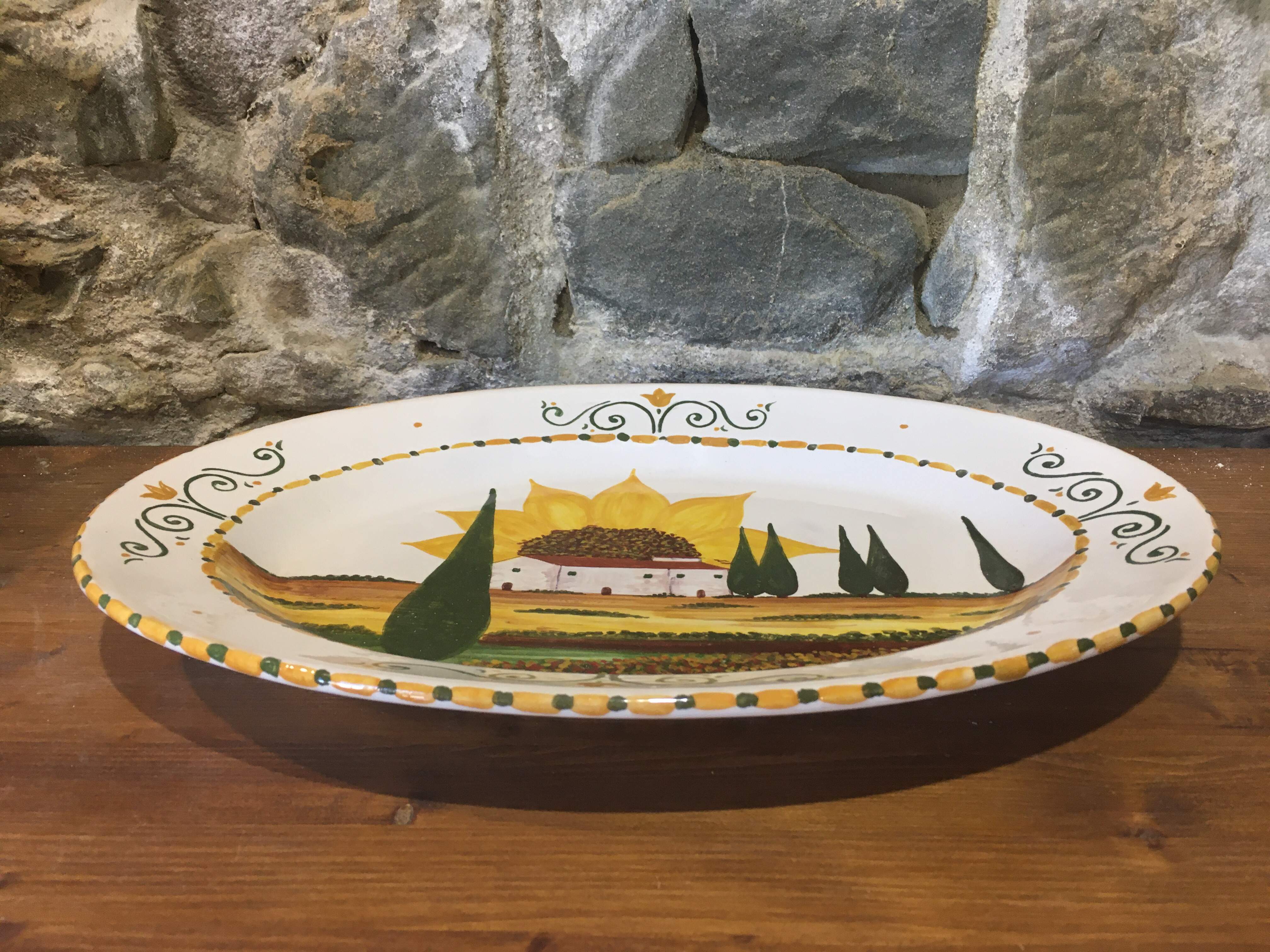 Plate oval Tuscany