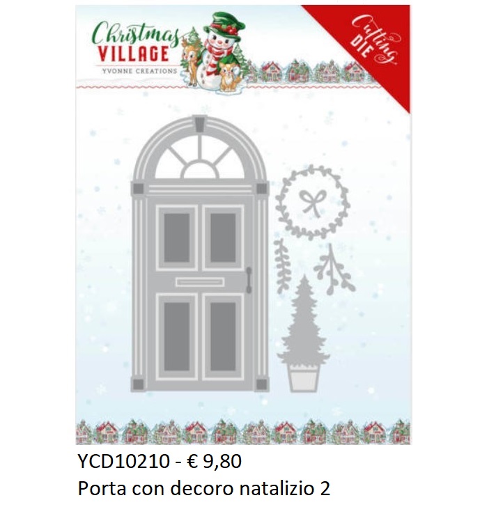 Fustelle Natale - YCD10210 Porta con decoro natalizio 2