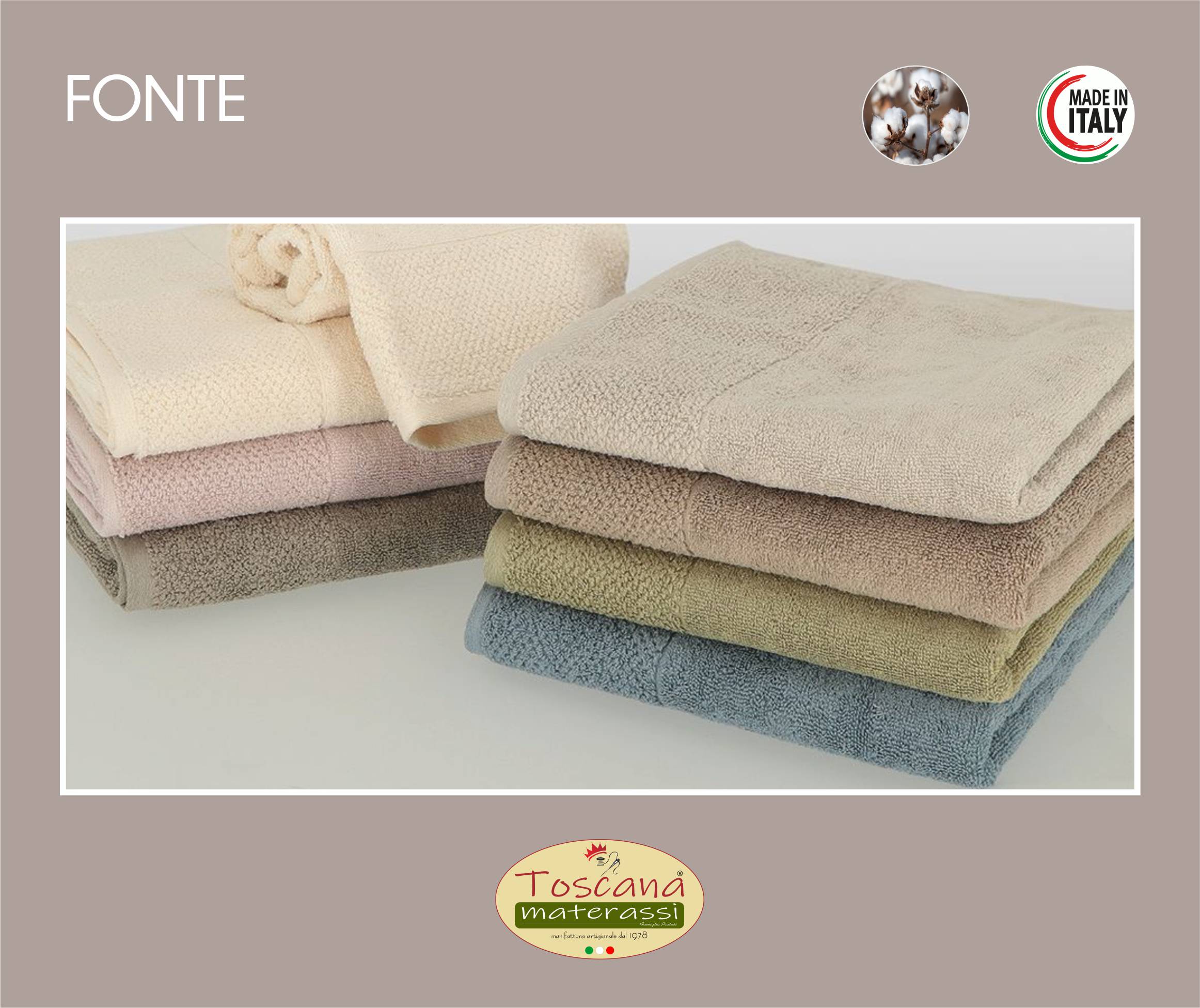 FONTE bath towel in 100% pure cotton terry