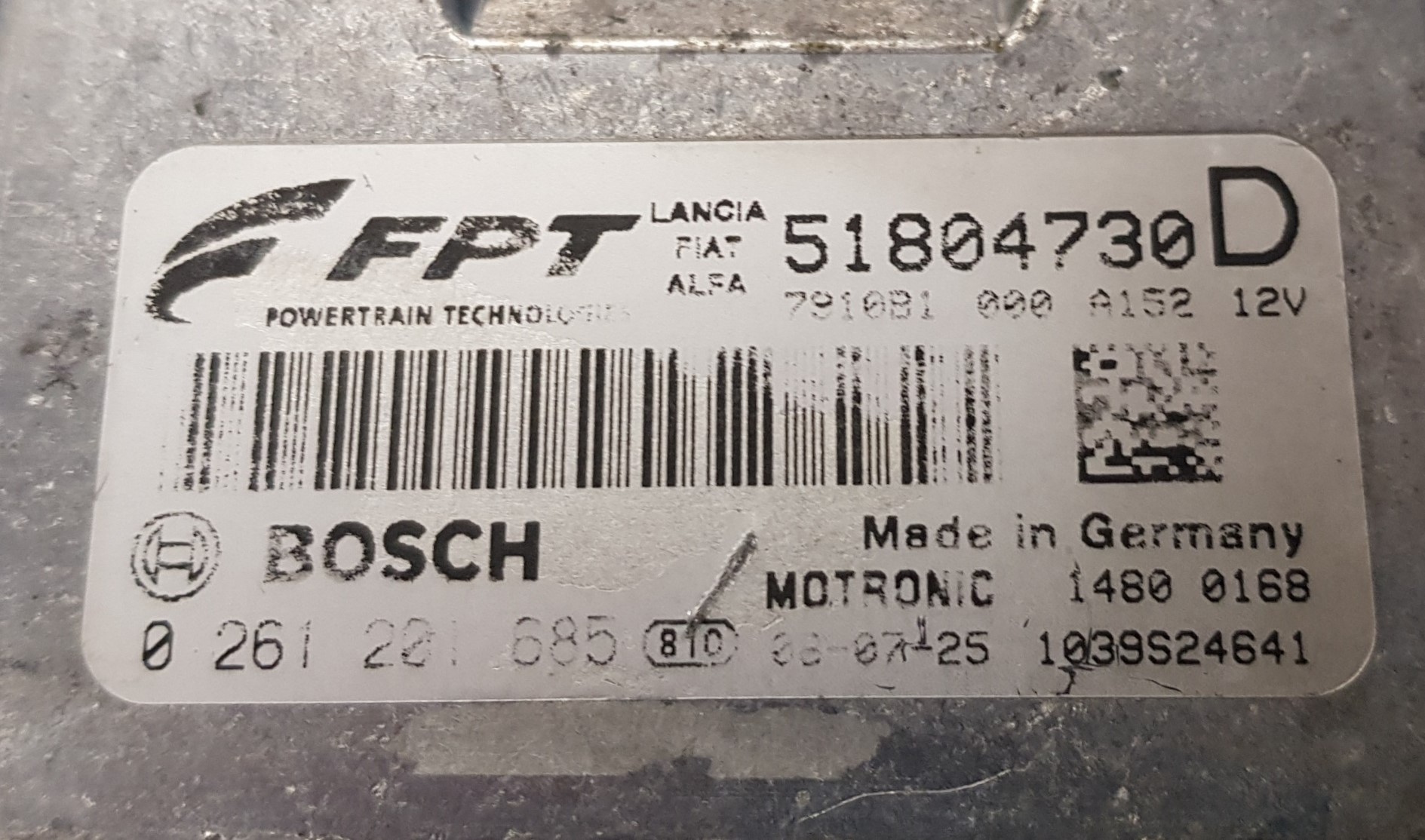 Centralina motore Bosch ME7.9.10 - Fiat Abarth used ecu