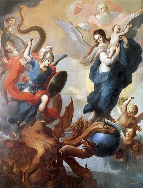 La supplica alla Madonna del Rosario e la prima apparizione dell'Arcangelo