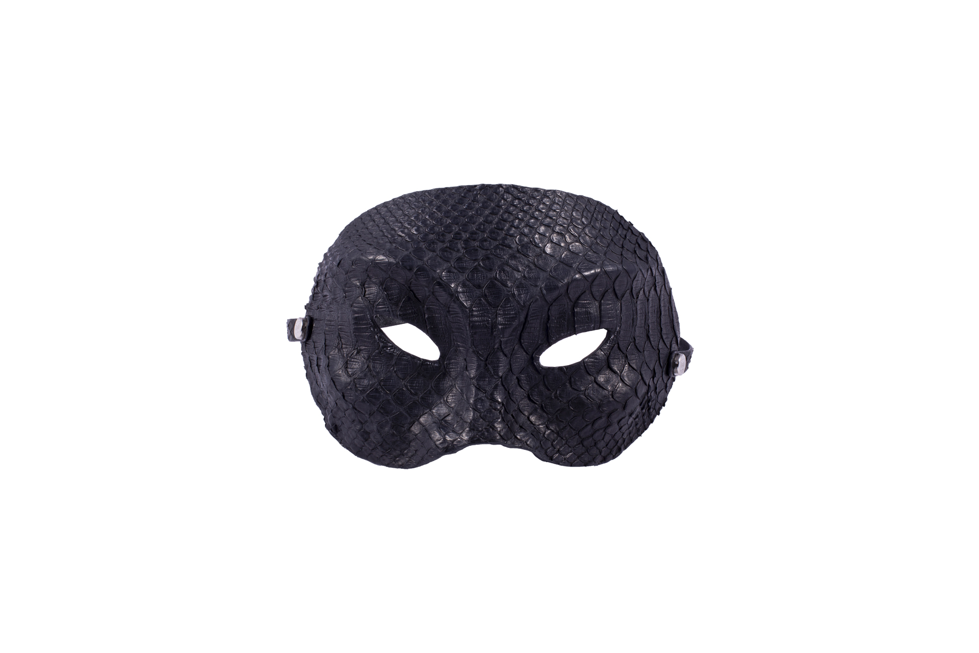 Mask MERCURIO  in Vero Pitone nero
