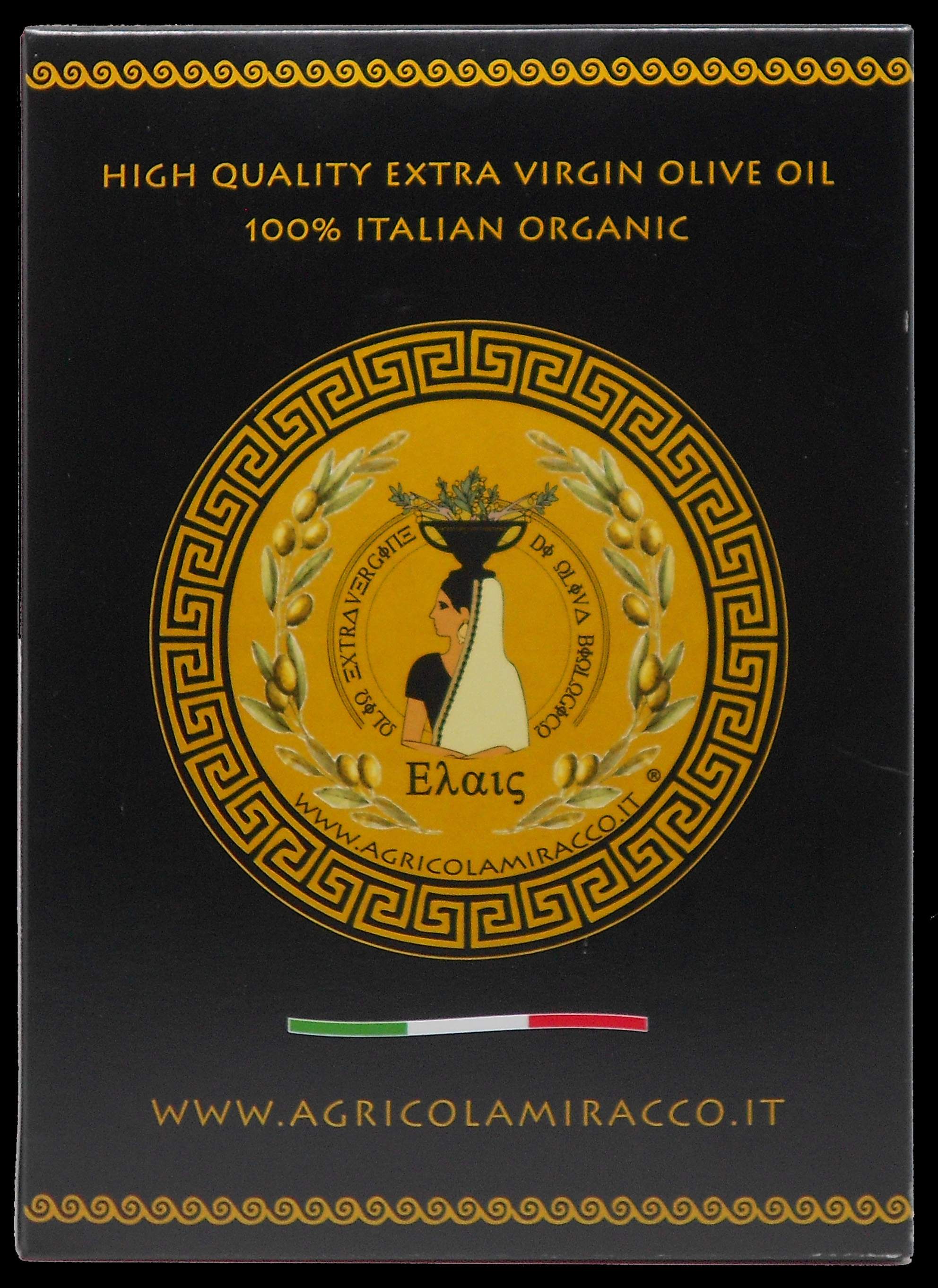 Olio Extravergine di Oliva Biologico 100% Italiano - Elais - Bottiglia in Ceramica 500 Ml