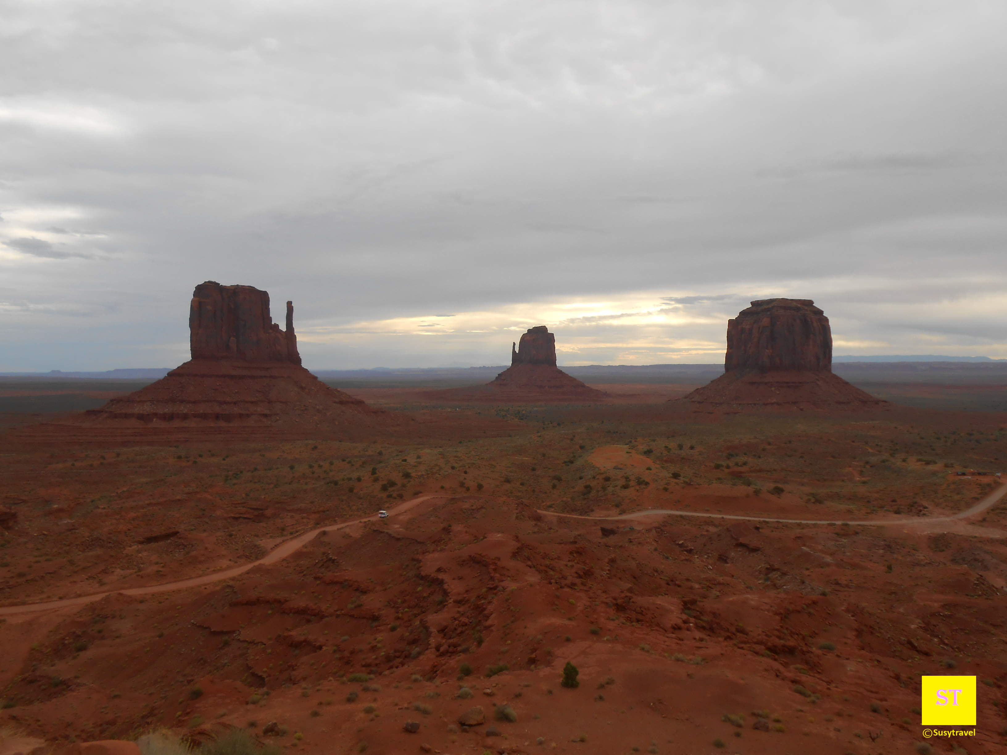 Mittens and Merrick's Butte, monument valley