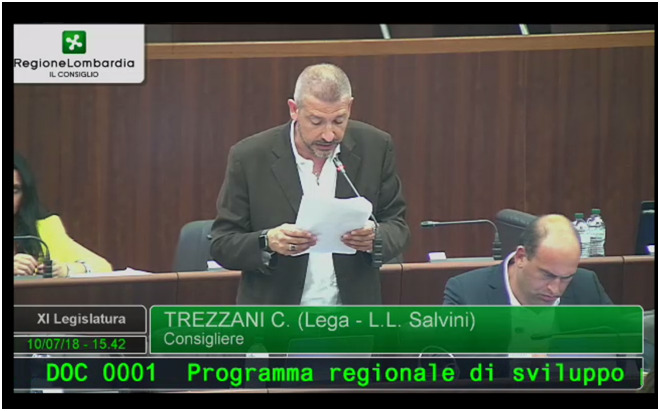 PRS, TREZZANI (LEGA): "IN QUESTI 5 ANNI LOMBARDIA DIVENTERÀ ANCORA PIÙ SPECIALE"