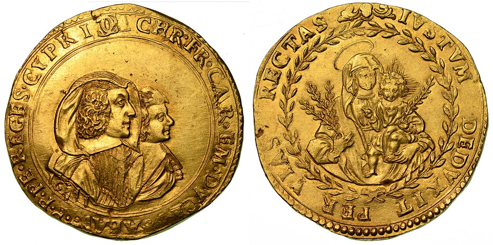 CARLO EMANUELE II. Regg. MARIA DI BORBONE (1638-1675).  Da 8 scudi d'oro 1641.  q.SPL