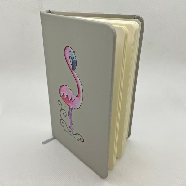 Quadernino tascabile con fenicottero