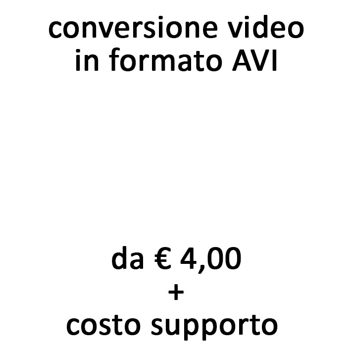 conversione video in formato AVI