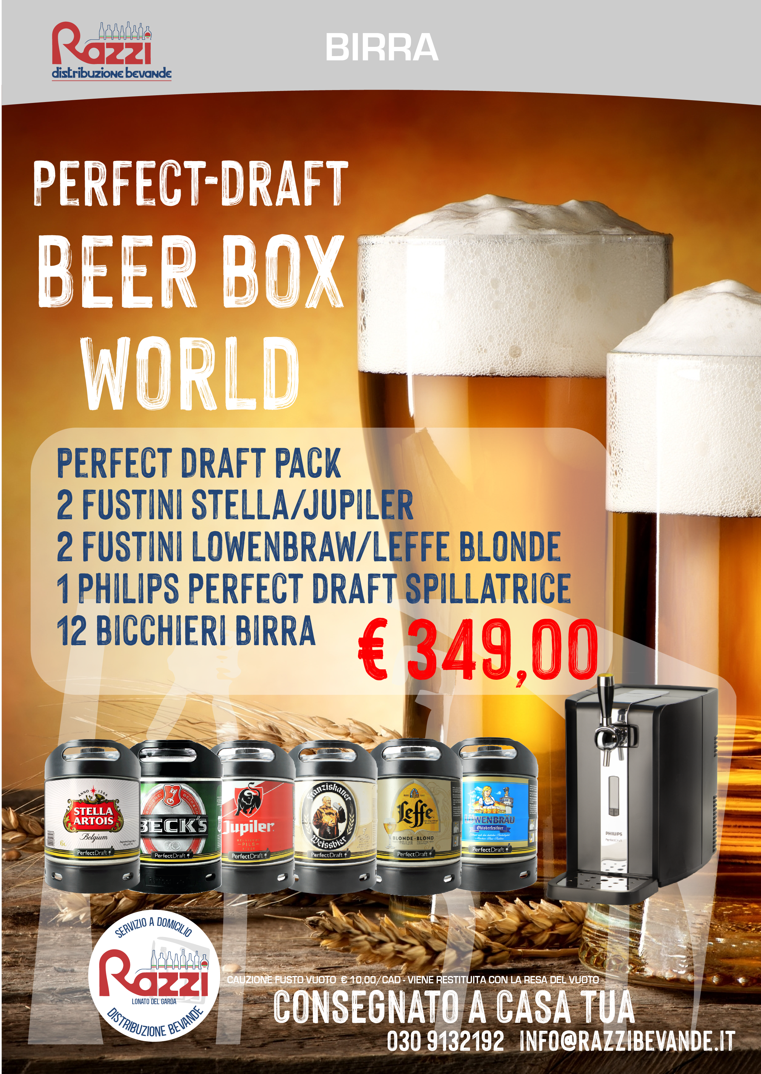 Kit Promo Birra Perfect Draft Pack world