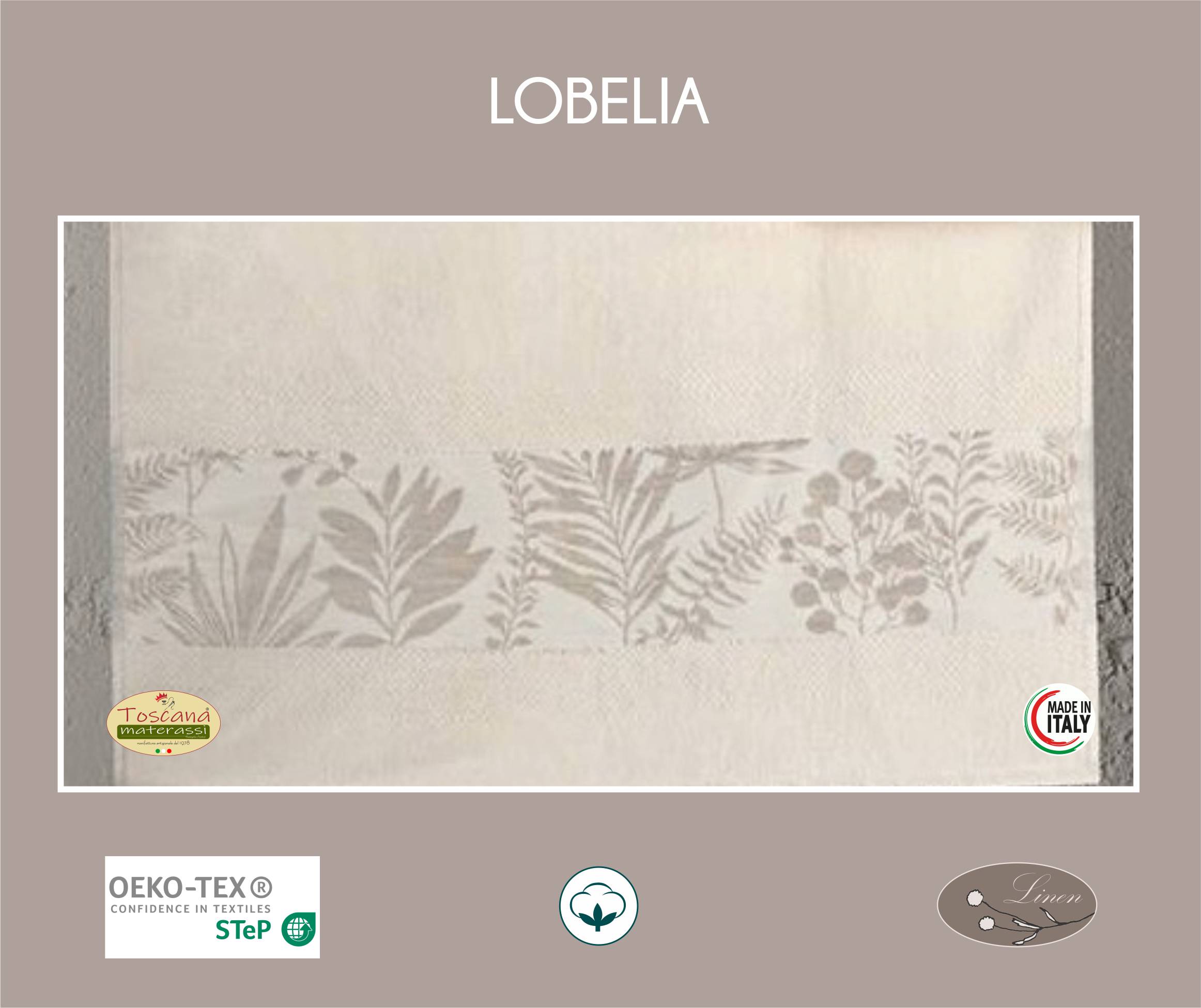 LOBELIA towels set 1 + 1 in 100% pure cotton terry