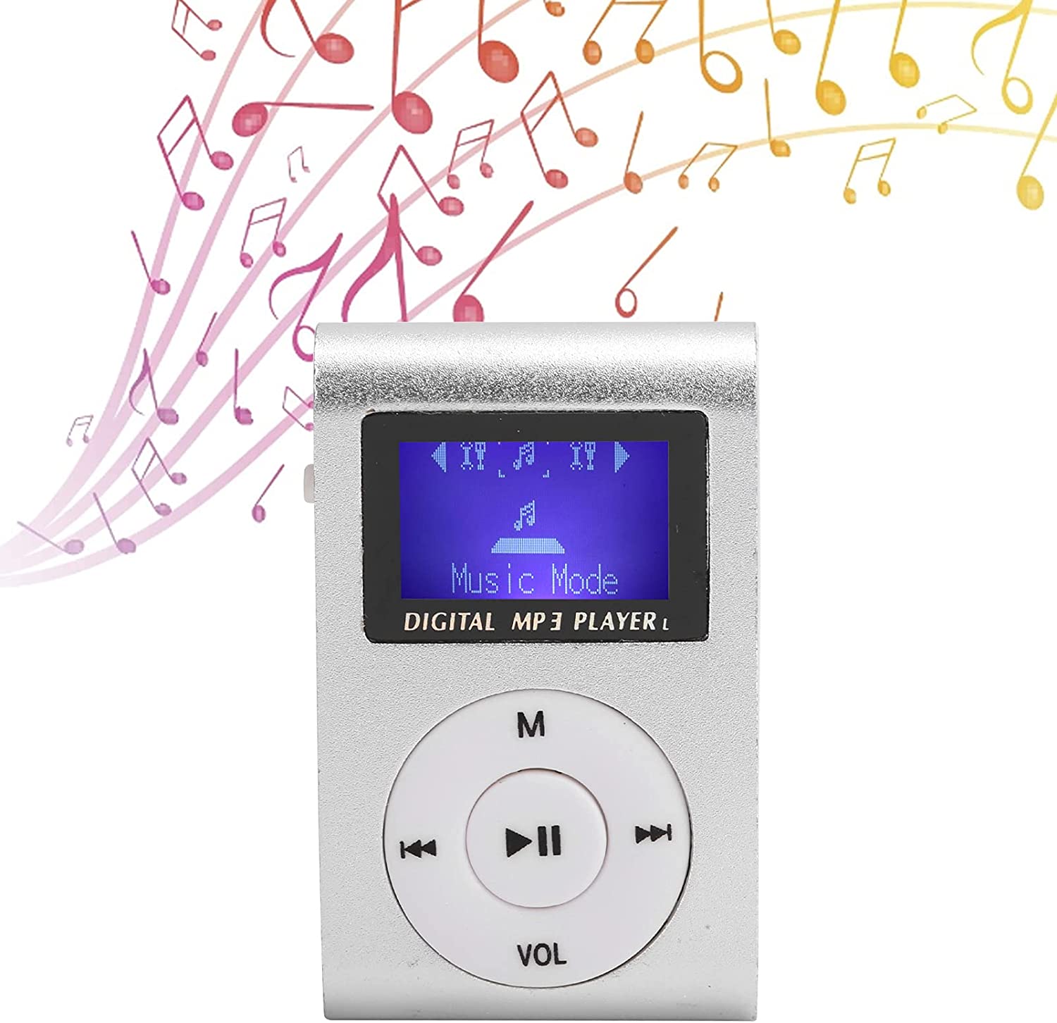 Mini Lettore Musicale MP3, Lettore MP3 Sportivo con Schermo LCD Portatile