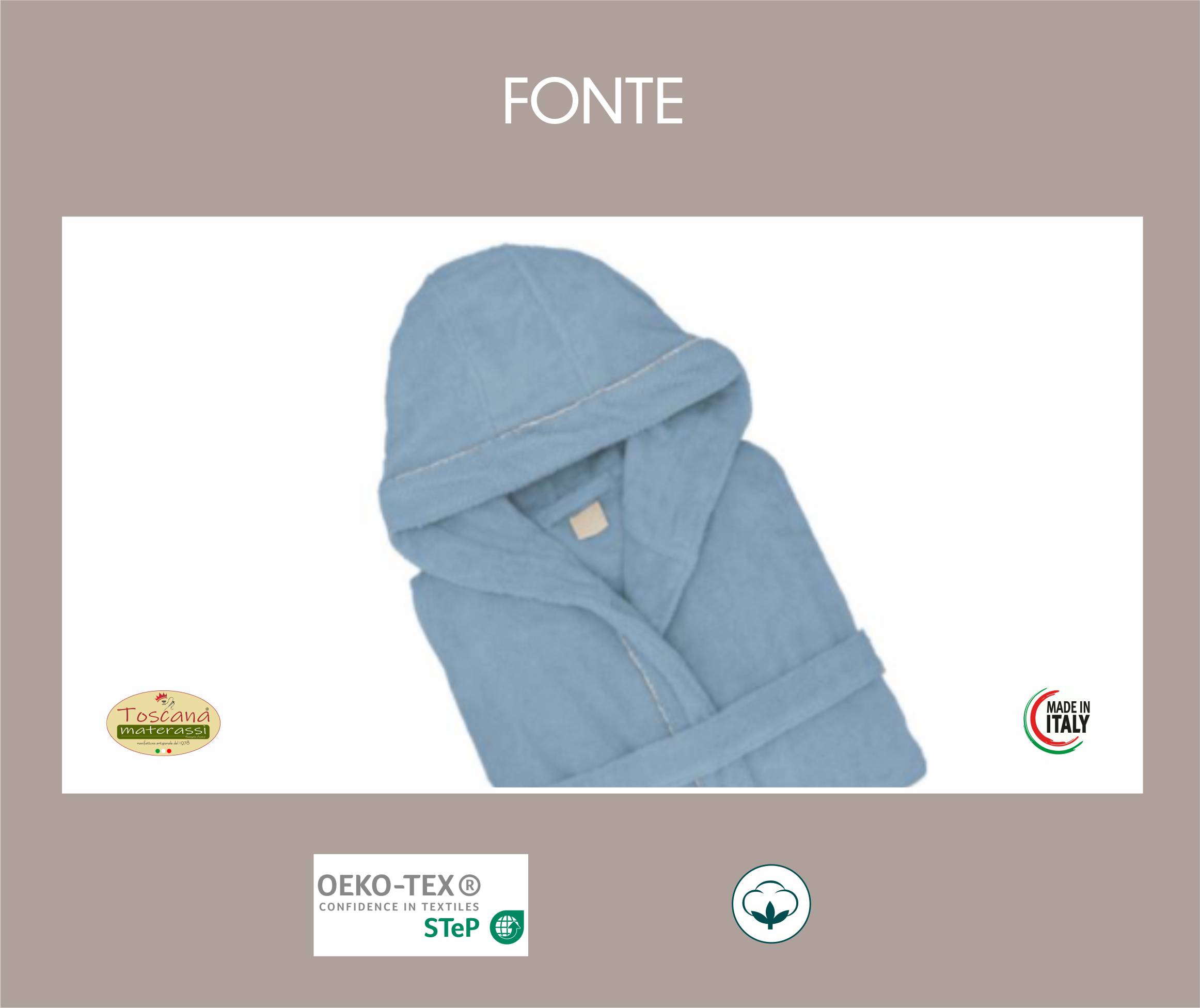 Peignoir FONTE 100% pur coton