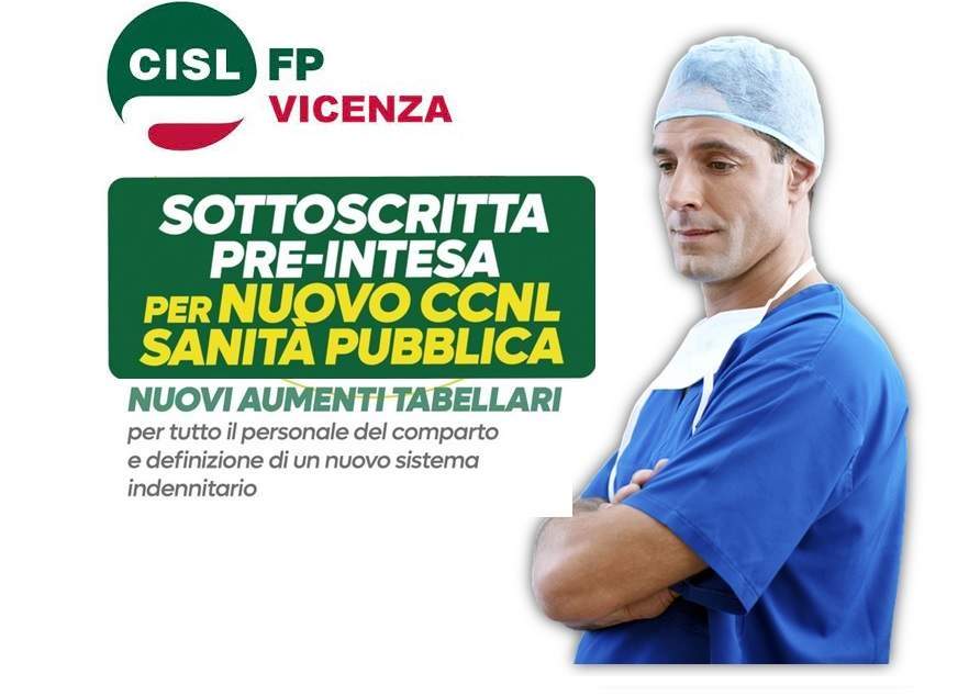 Cisl FP Vicenza. Sanità. Le novità e gli aumenti tabellari del nuovo contratto di lavoro