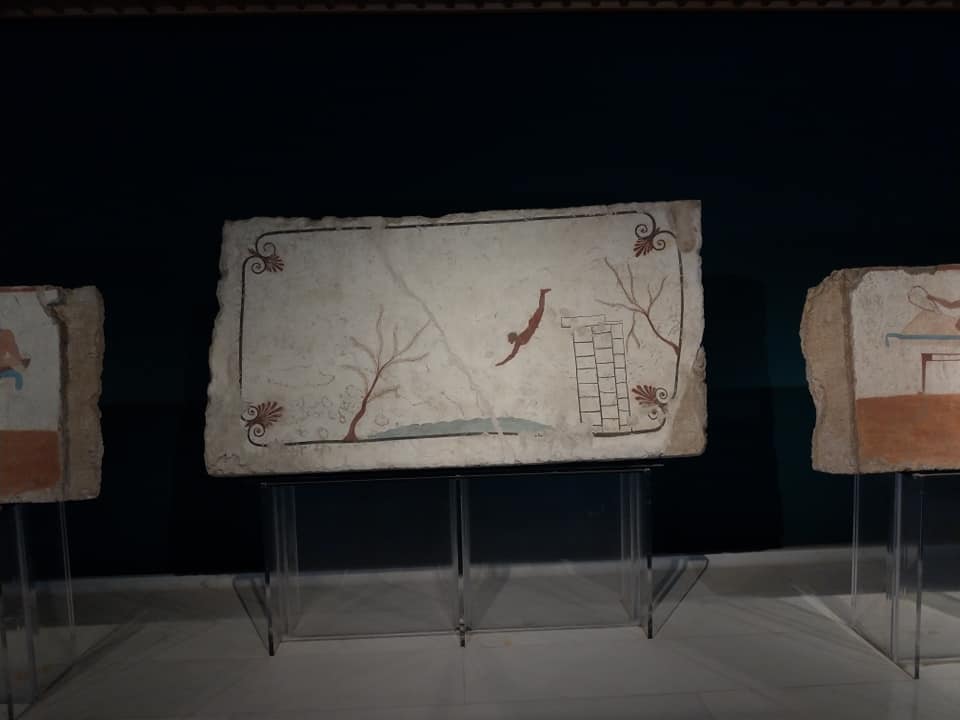 La tomba del tuffatore al Museo Archeologico di Paestum