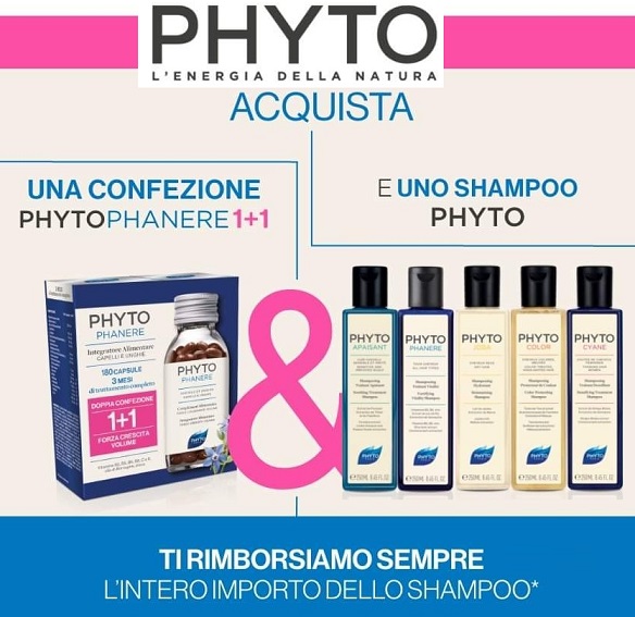 Rimborso Shampoo Phyto “PHYTO CASHBACK 2021”