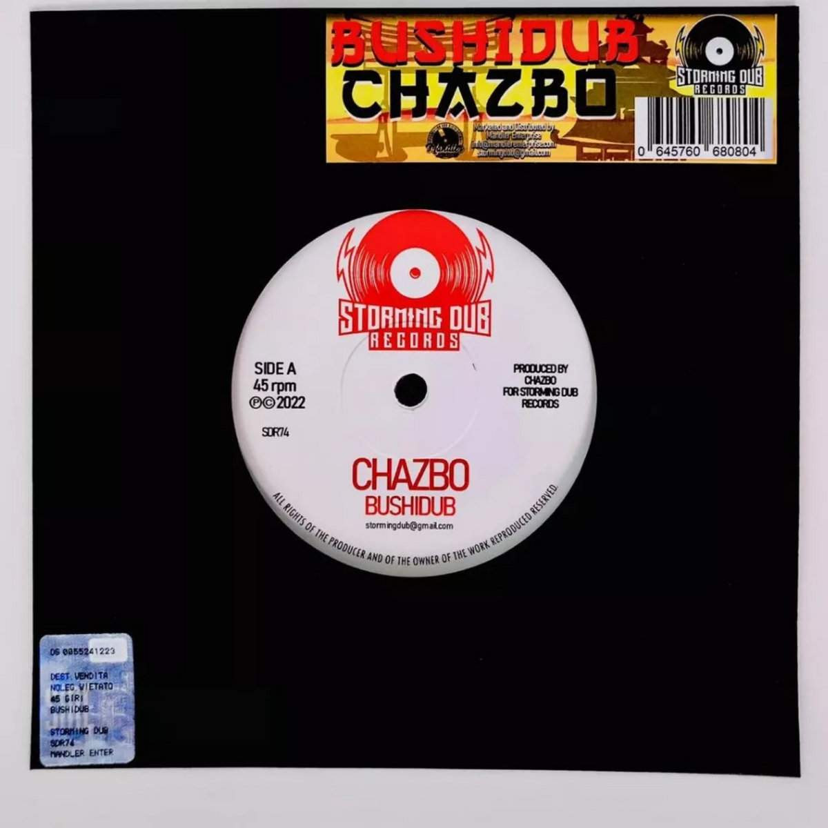 CHAZBO "Bushidub" Storming Dub 7 inch