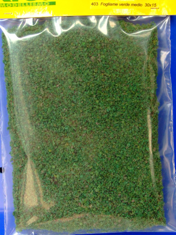 Manto erboso verde medio per plastico o diorama cm.30x15 - Krea Modellismo 403