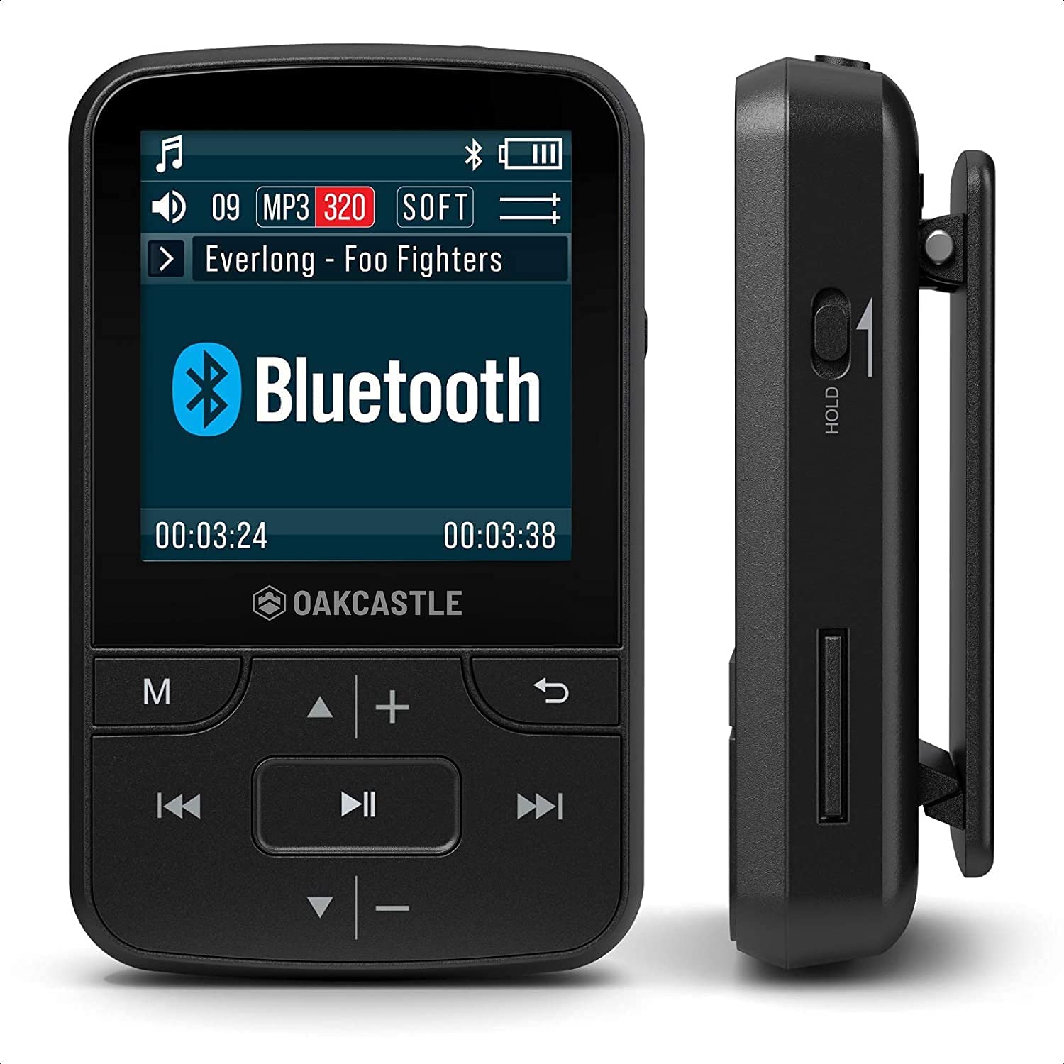OAKCASTLE MP200 Lettore musicale MP3 da 8GB | Lettore audiolibri portatile