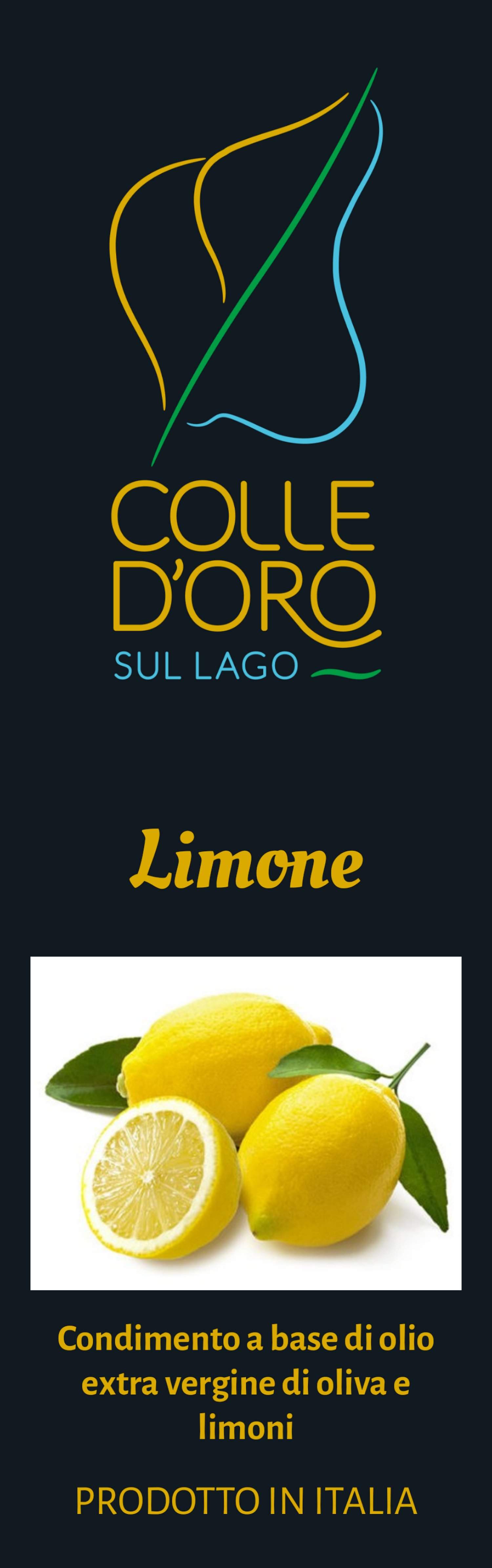 Limone - 250 ml. Condimento a base di olio extra vergine di oliva e limoni