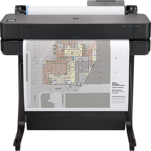 PLOTTER HP A1 24T650 4INK LAN USB 26SEC/A1+PIEDISTALLO E RACCOGLITORE