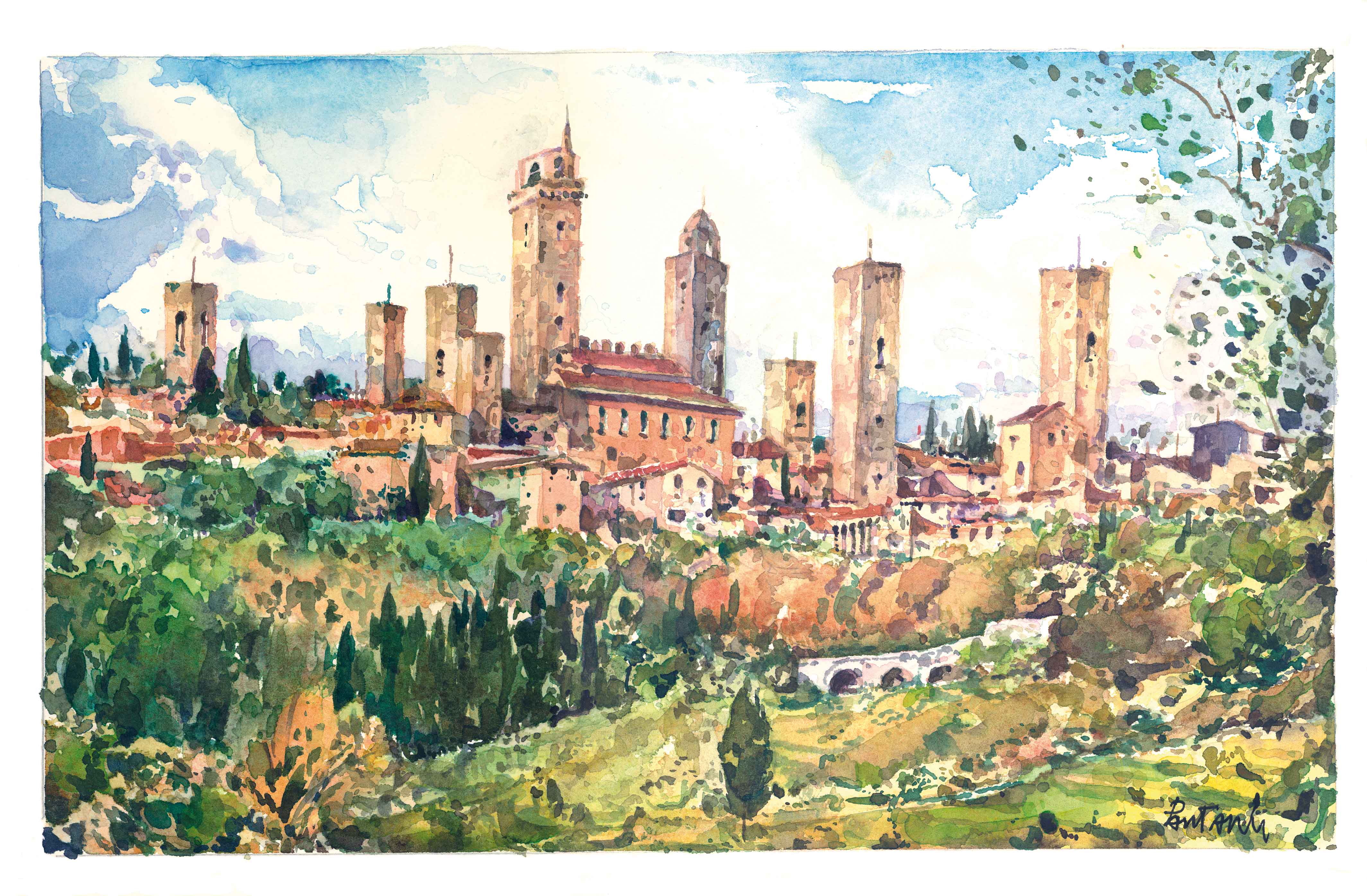 Panorama di San Gimignano