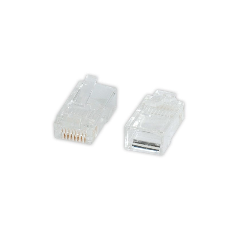 PLUG RJ45 UTP PER RETE CAT.5E TRANS CONF. 10PCS ADJ