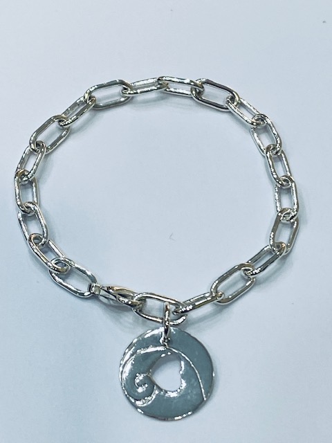 Bracciale in argento 925 con logo "La Perla"