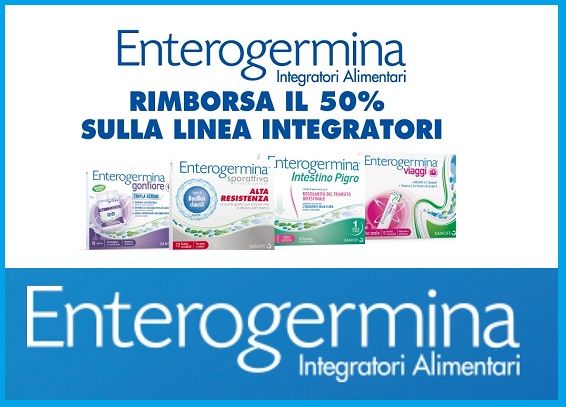Enterogermina TI RIMBORSA IL 50% “Enterogermina Integratori al tuo fianco”