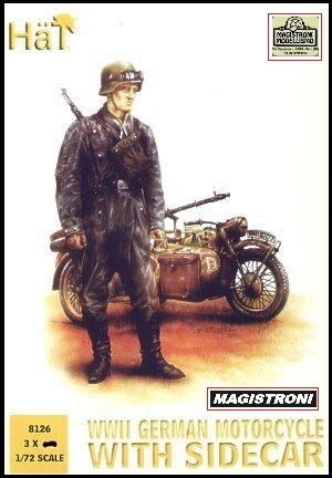 WWII GERMAN MOTORCYCLE WITH SIDECAR