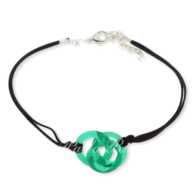 Collana Legàmi verde marino lucido - Glossy marine green Legàmi necklace
