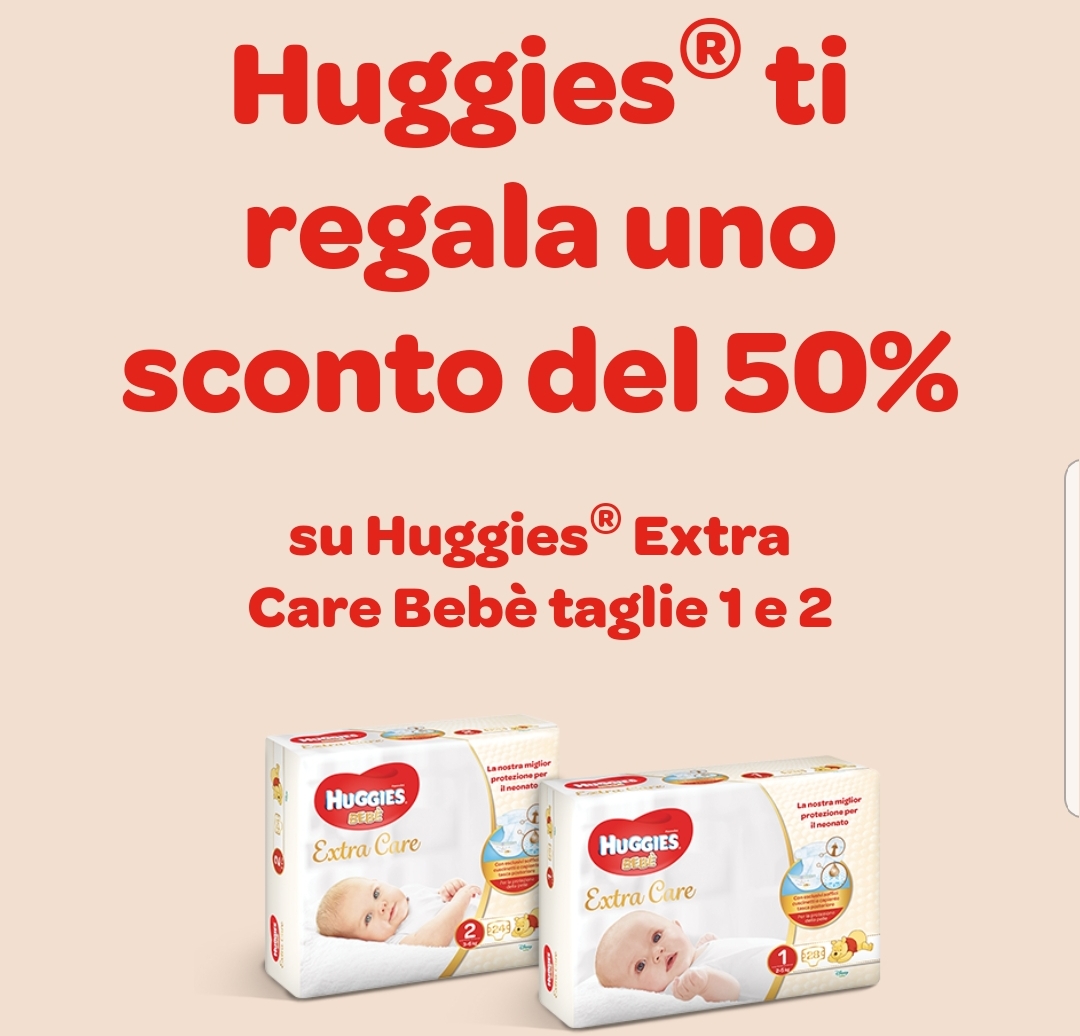 Huggies Extra Care - Sconto 50%