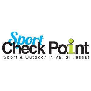 logo Sport check point, office where to book outdoor activities in Val di Fassa